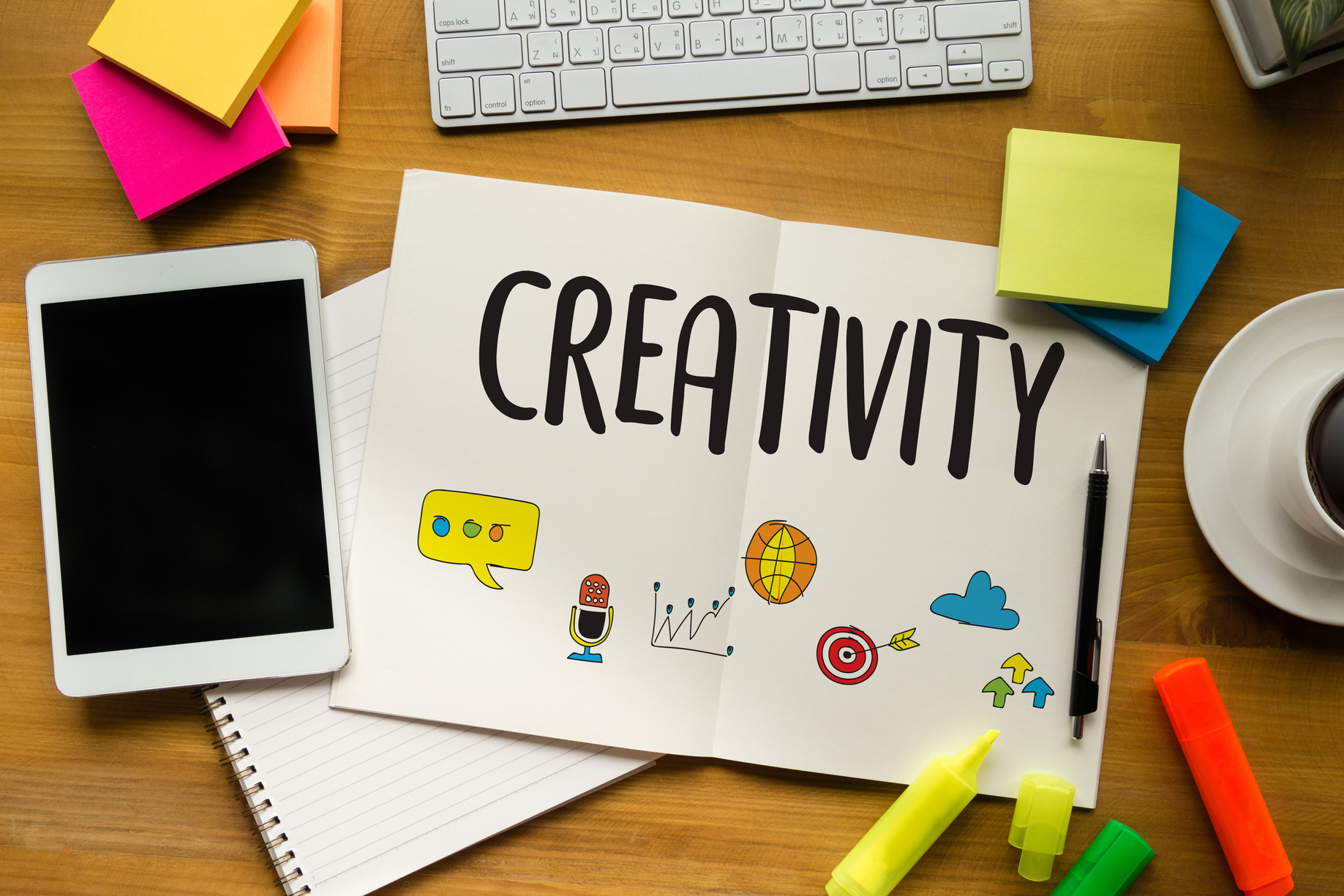 CREATIVITY Creative and Design Thinking Innovation Process and inspiration, idea and imagination , Design Studio